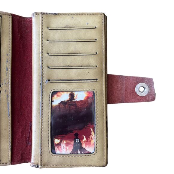 Attack on Titan Wallet | Wall Maria Eren Jaeger Anime Manga Leather Long Wallet - Picture 6 of 9